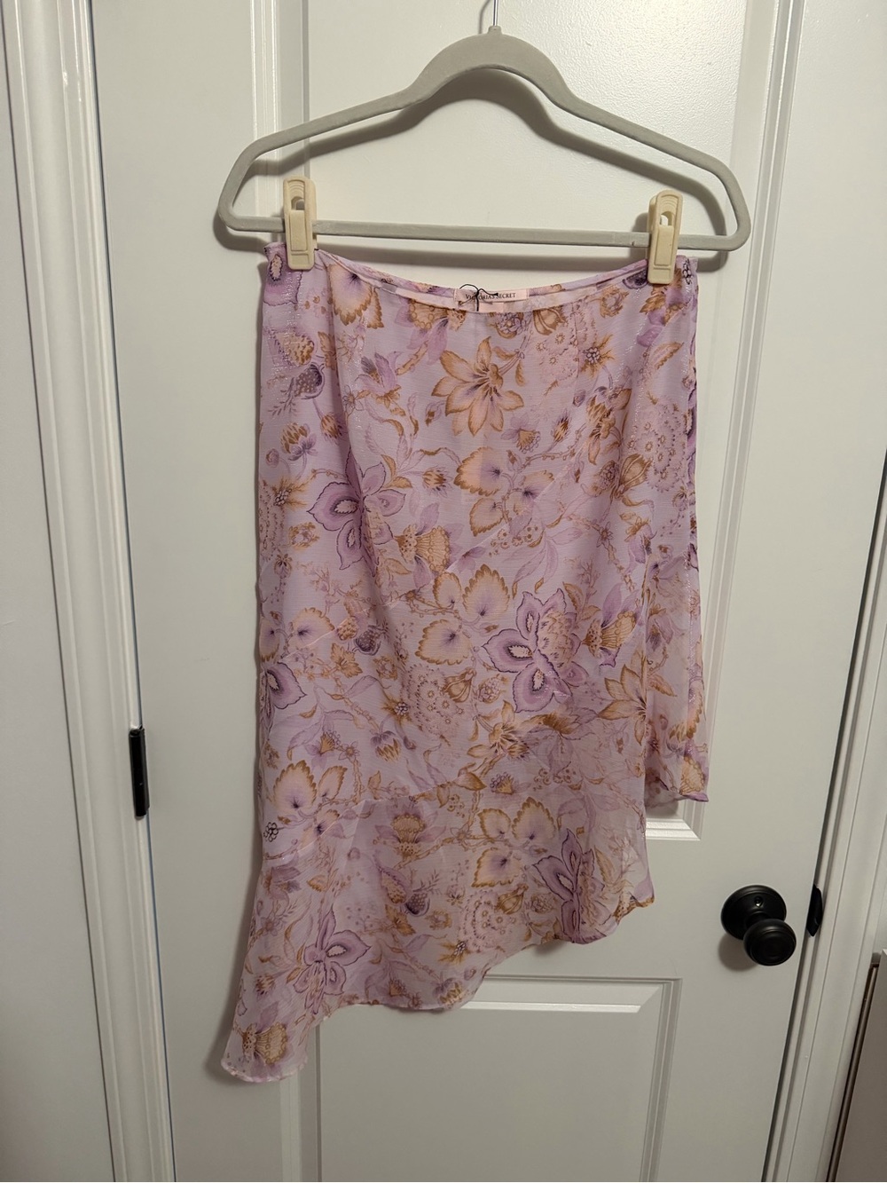 Victoria’s Secret Lilac Floral Asymmetric Slip Skirt
